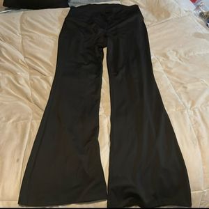 Black flare leggings
